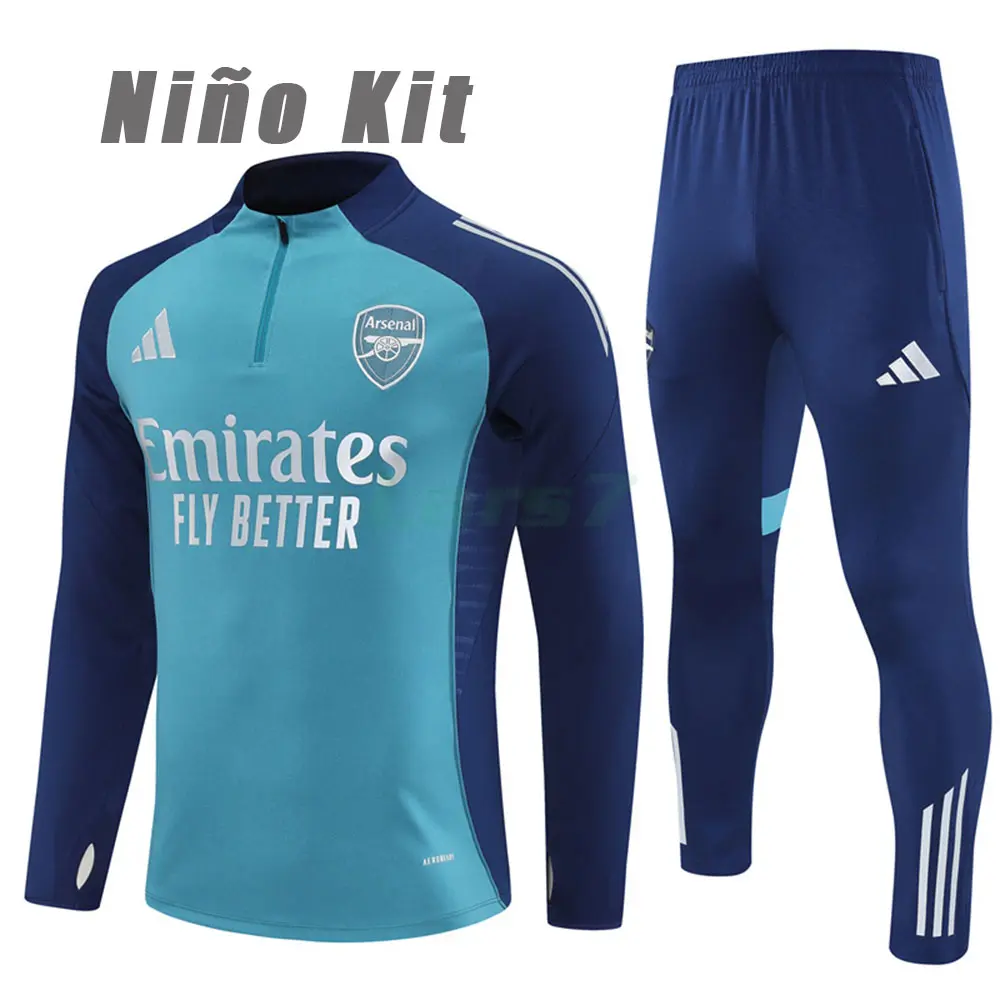 Sudadera De Entrenamiento Arsenal 2025/2026 Niño Kit Azul