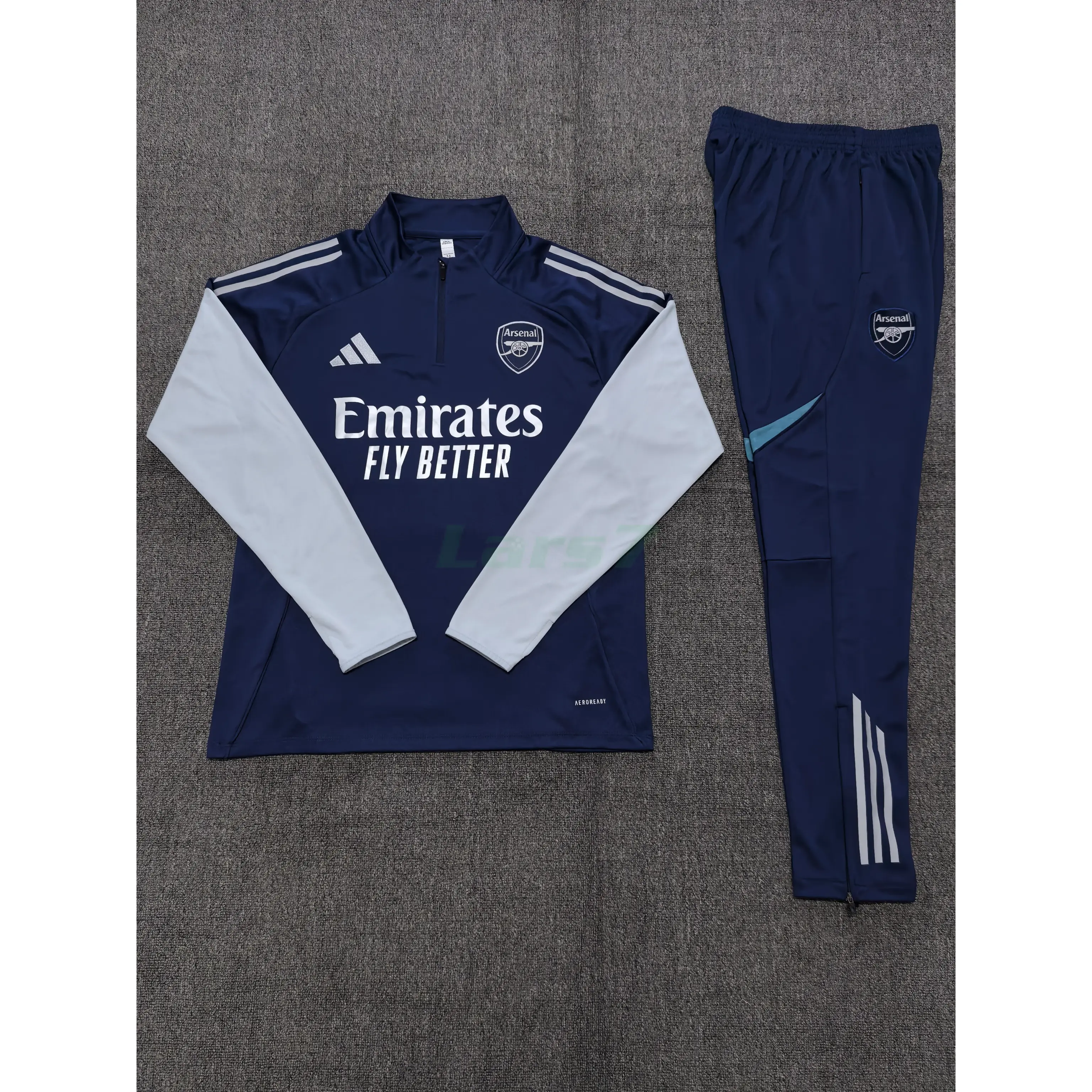 Sudadera De Entrenamiento Arsenal 2025/2026 Niño Kit Azul Oscuro/Azul Claro