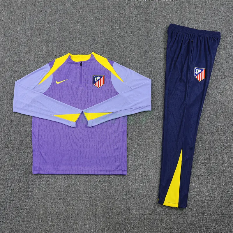 Sudadera De Entrenamiento Atlético de Madrid 2025/2026 Kit Morado/Amarillo (EDICIÓN JUGADOR)
