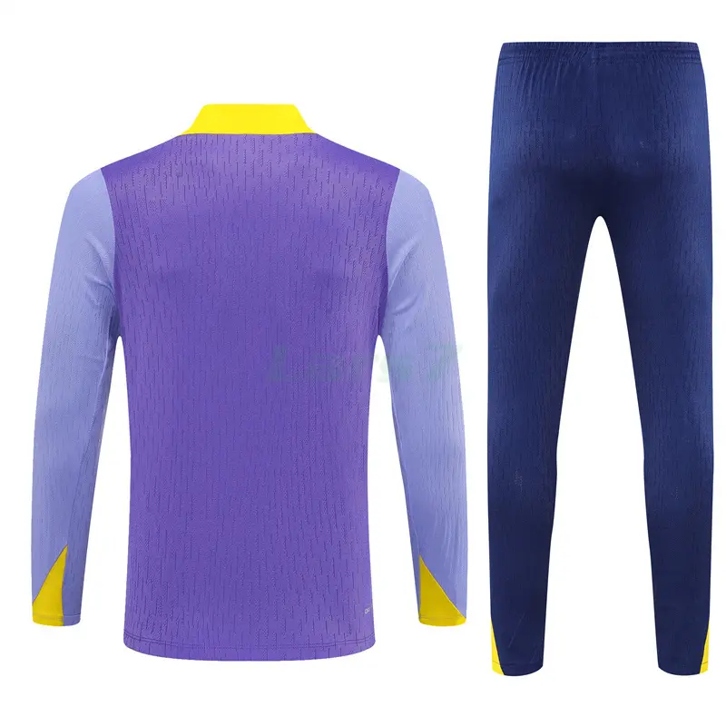 Sudadera De Entrenamiento Atlético de Madrid 2025/2026 Niño Kit Morado/Amarillo (EDICIÓN JUGADOR)