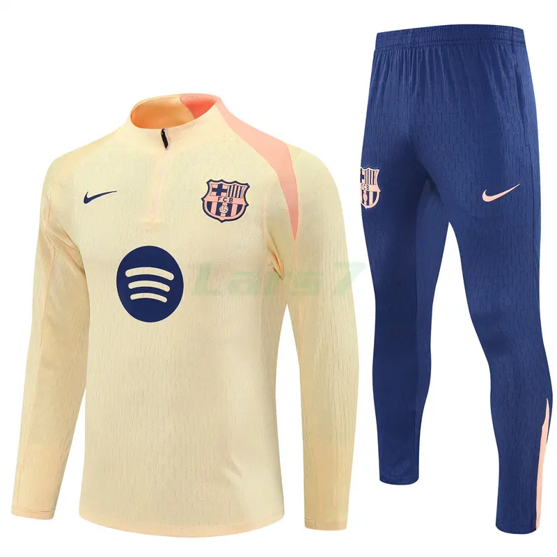 Sudadera De Entrenamiento Barcelona 2025/2026 Kit Amarillo Claro (EDICIÓN JUGADOR)