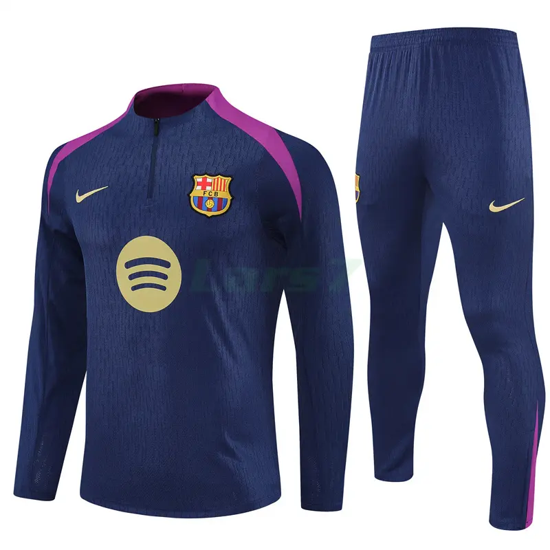 Sudadera De Entrenamiento Barcelona 2025/2026 Kit Azul Marino/Morado (EDICIÓN JUGADOR)
