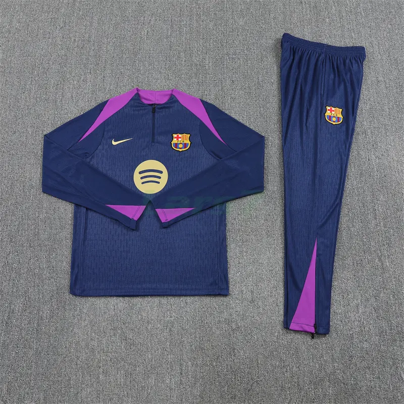 Sudadera De Entrenamiento Barcelona 2025/2026 Kit Azul Marino/Morado (EDICIÓN JUGADOR)