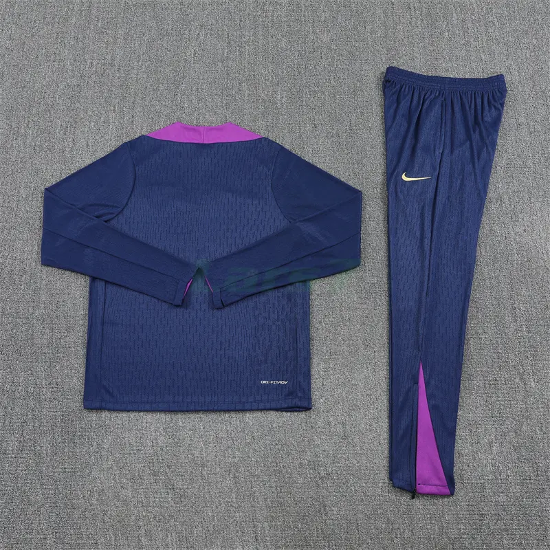 Sudadera De Entrenamiento Barcelona 2025/2026 Kit Azul Marino/Morado (EDICIÓN JUGADOR)
