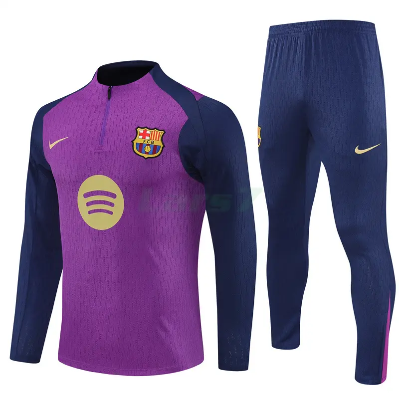 Sudadera De Entrenamiento Barcelona 2025/2026 Kit Morado/Azul Marino (EDICIÓN JUGADOR)