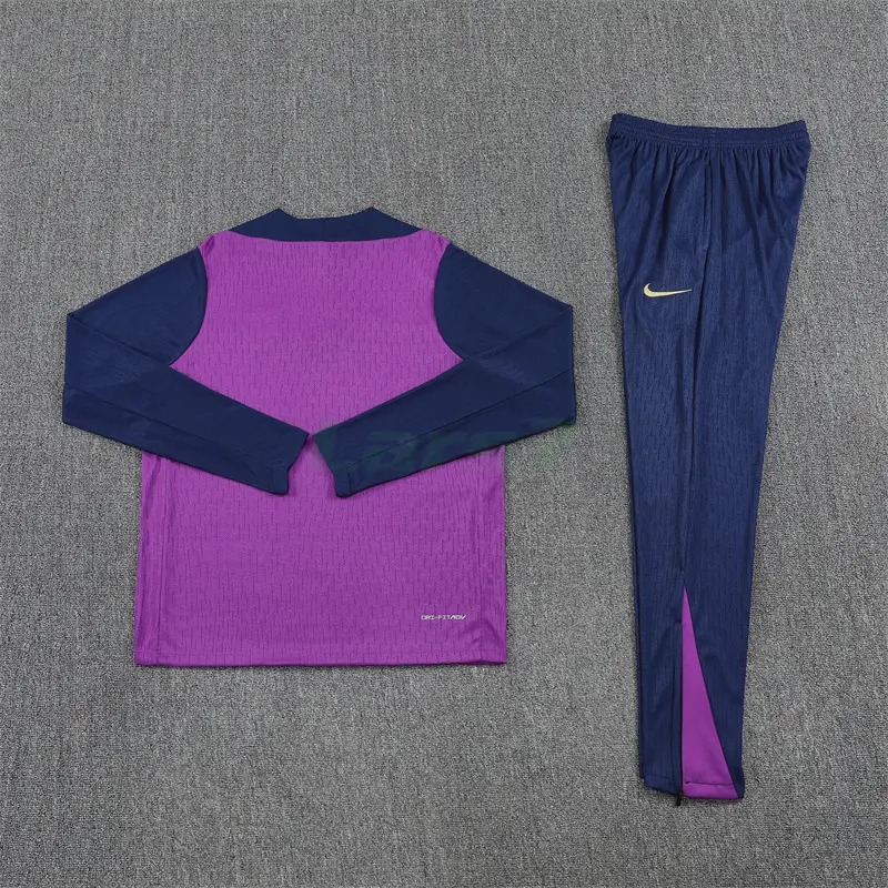 Sudadera De Entrenamiento Barcelona 2025/2026 Kit Morado/Azul Marino (EDICIÓN JUGADOR)