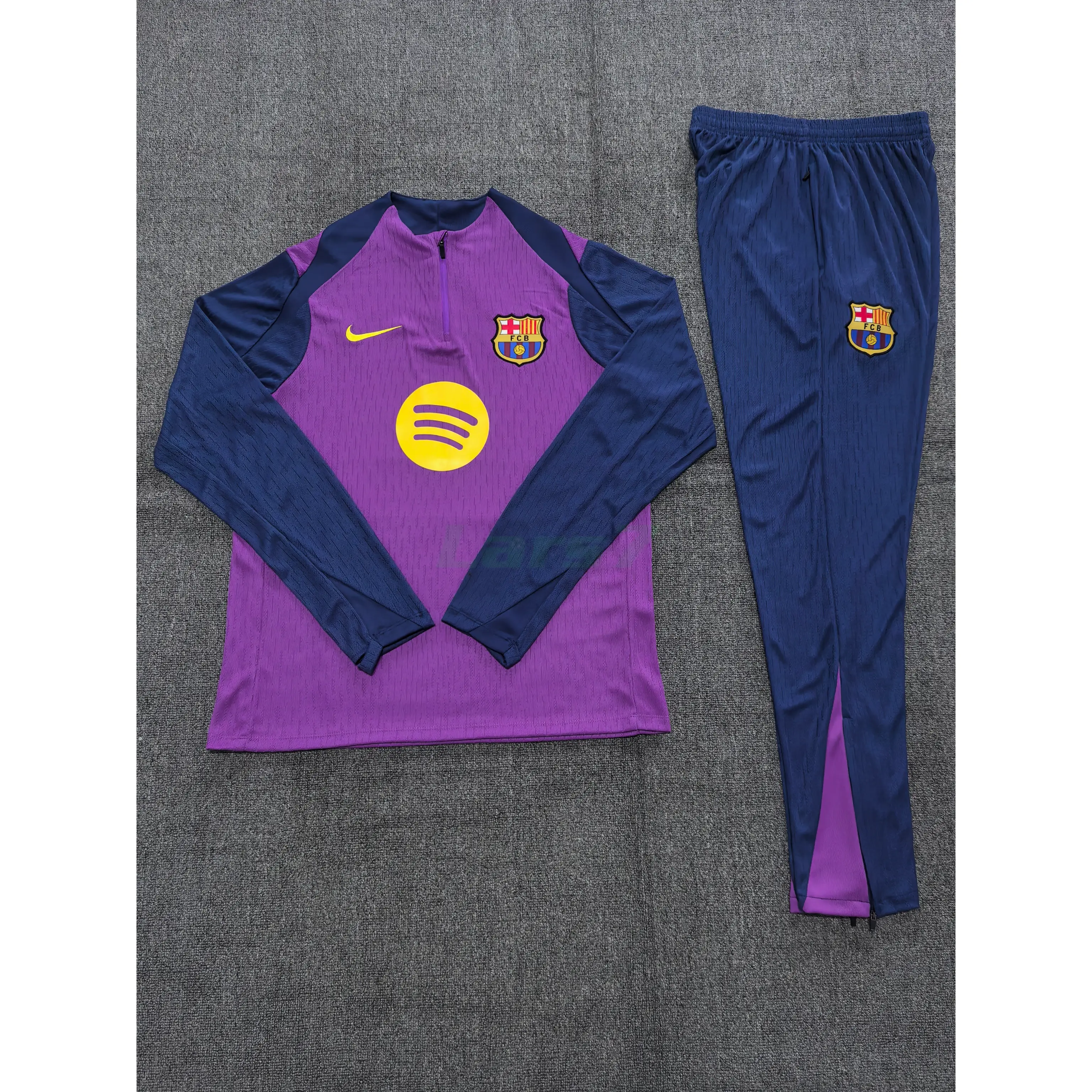 Sudadera De Entrenamiento Barcelona 2025/2026 Niño Kit Morado/Azul (EDICIÓN JUGADOR)