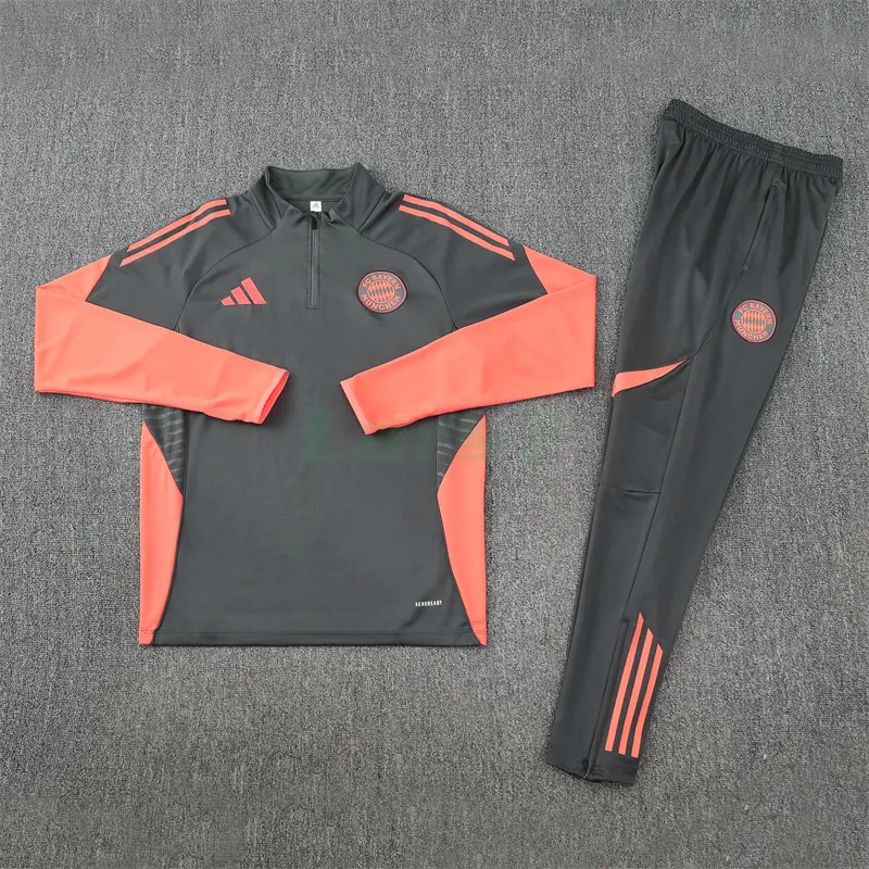 Sudadera De Entrenamiento Bayern Múnich 2025/2026 Kit Gris/Naranja