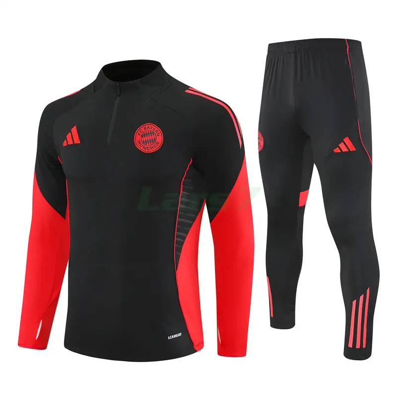 Sudadera De Entrenamiento Bayern Múnich 2025/2026 Kit Negro/Rojo