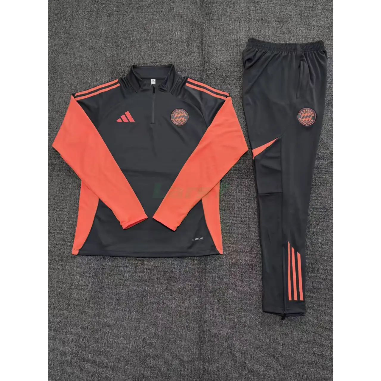 Sudadera De Entrenamiento Bayern Múnich 2025/2026 Niño Kit Gris/Naranja
