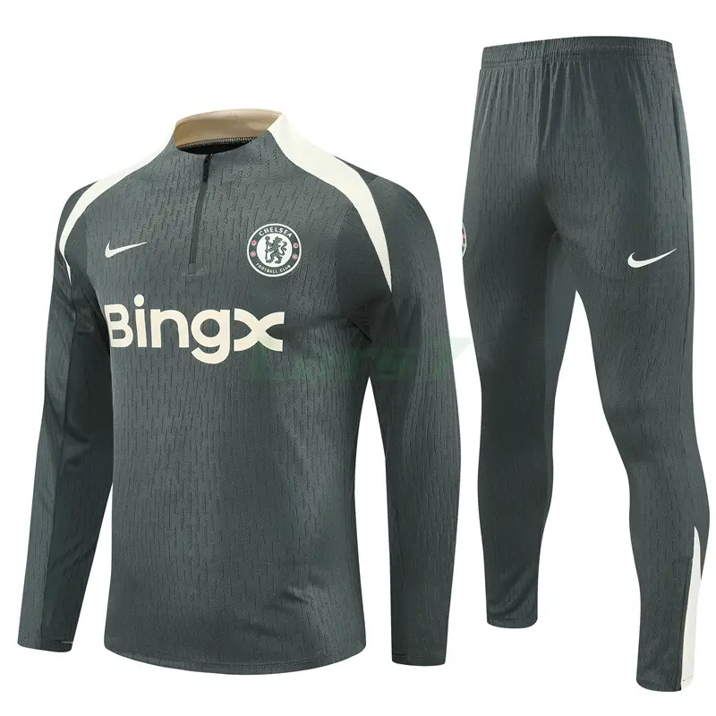 Sudadera De Entrenamiento Chelsea 2025/2026 Kit Verde Militar (EDICIÓN JUGADOR)