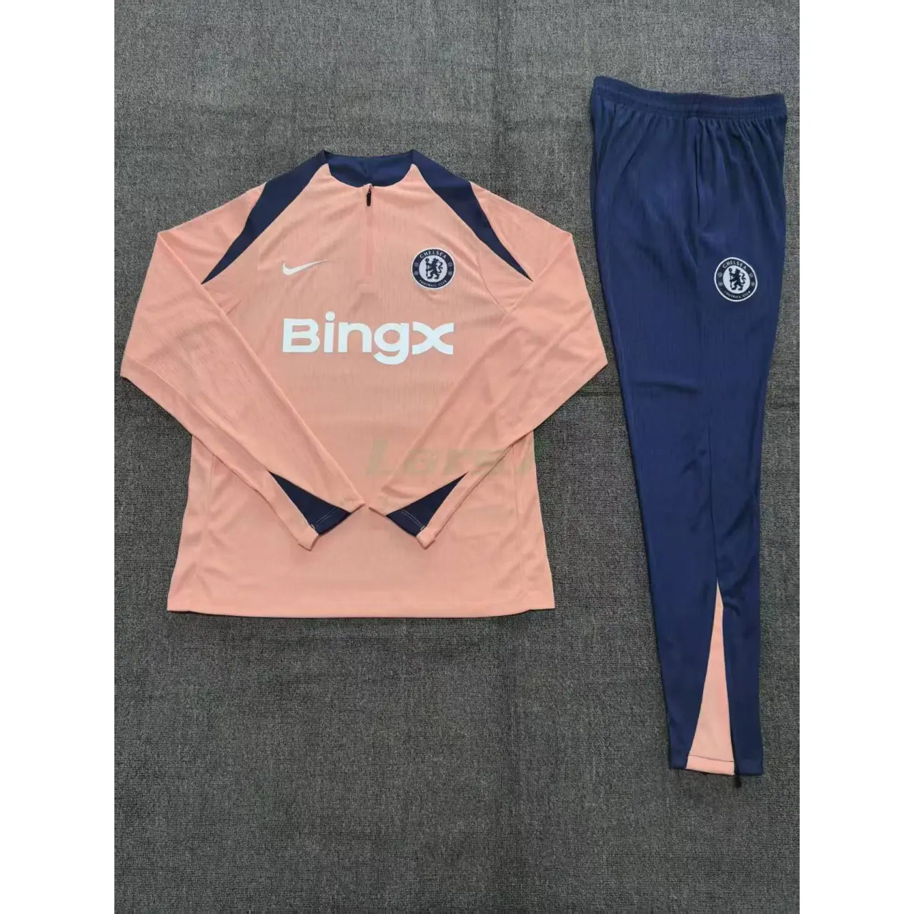 Sudadera De Entrenamiento Chelsea 2025/2026 Niño Kit Rosa Claro/Azul (EDICIÓN JUGADOR)