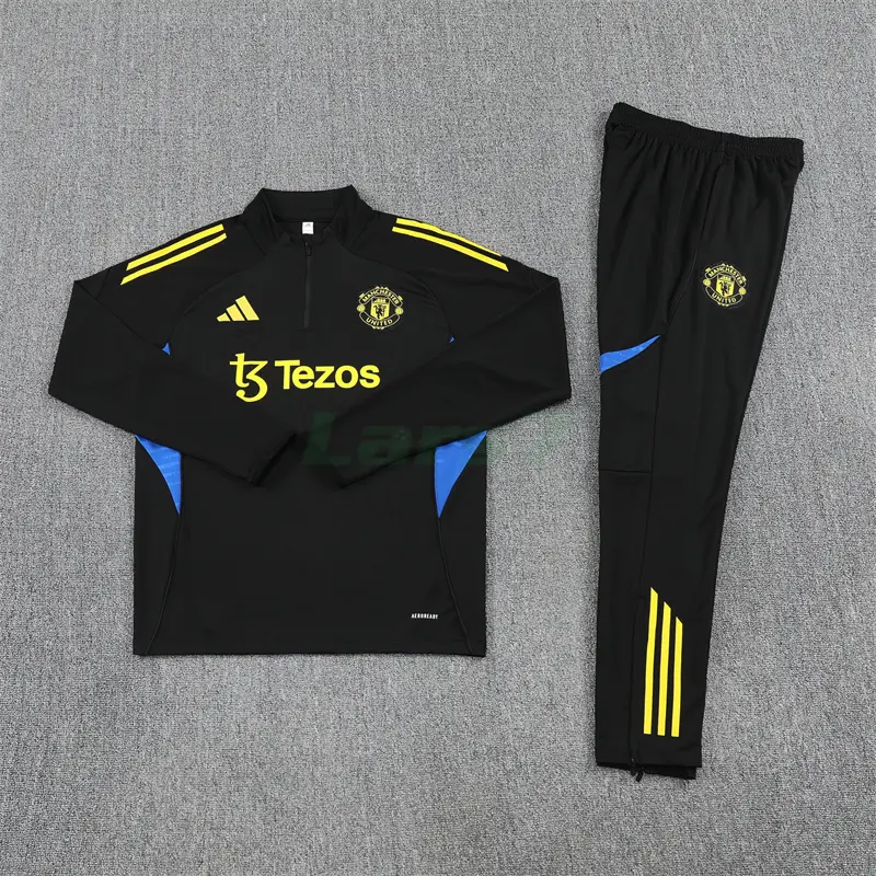 Sudadera De Entrenamiento Manchester United 2025/2026 Kit Negro/Azul