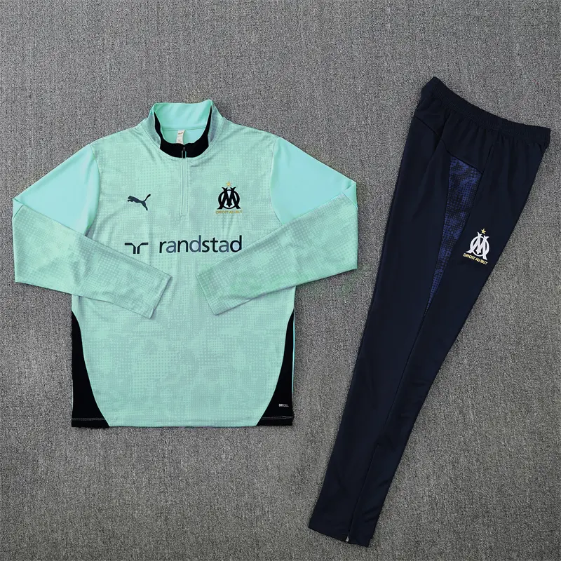 Sudadera De Entrenamiento Olympique Marsella 2025/2026 Kit Turquesa con Estampado Camuflaje