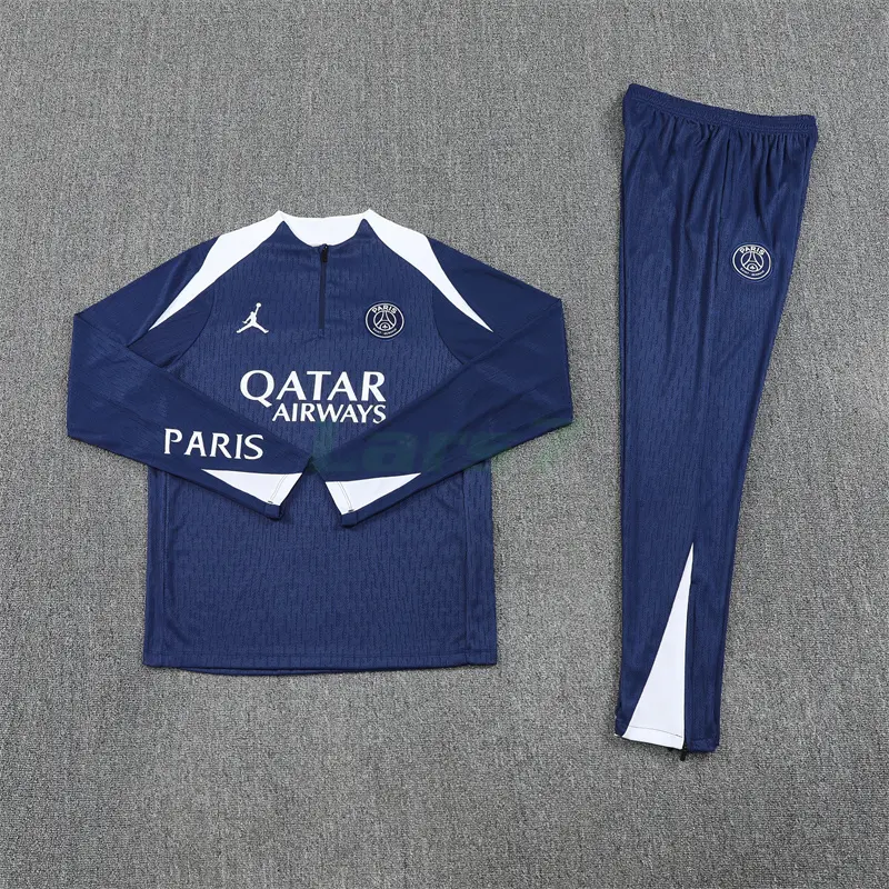 Sudadera De Entrenamiento PSG 2025/2026 Kit Azul Marino/Blanco (EDICIÓN JUGADOR)