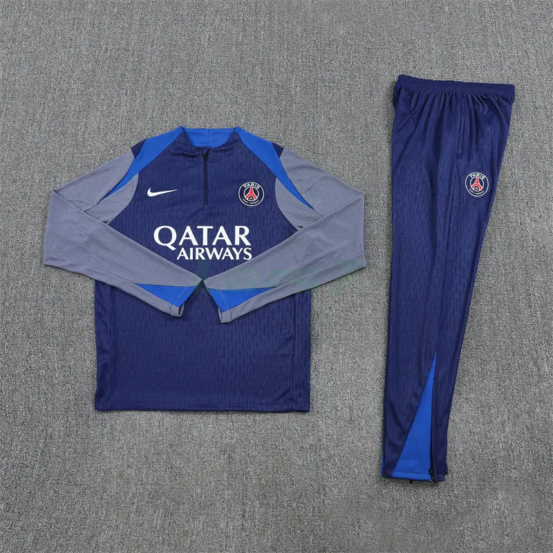 Sudadera De Entrenamiento PSG 2025/2026 Kit Azul Marino/Gris (EDICIÓN JUGADOR)