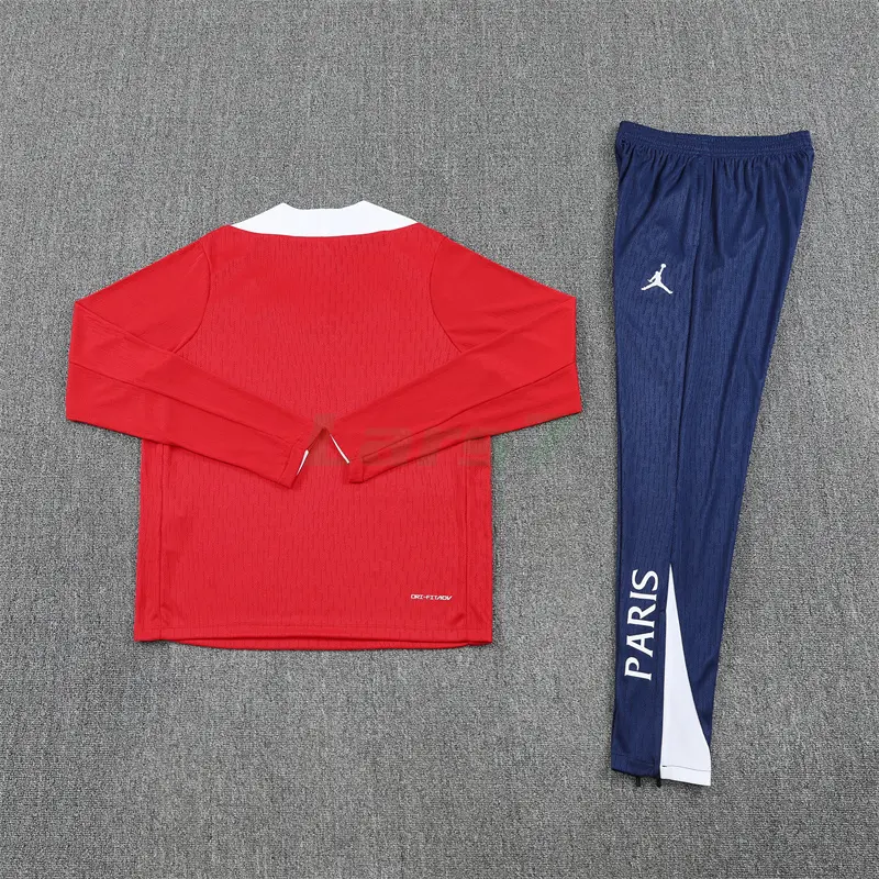 Sudadera De Entrenamiento PSG 2025/2026 Kit Rojo/Blanco (EDICIÓN JUGADOR)