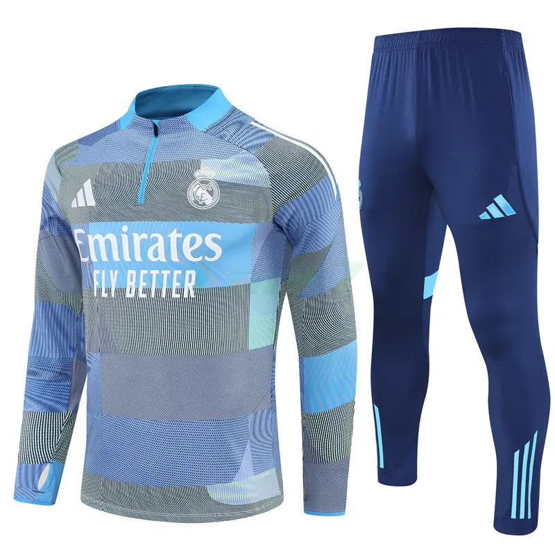 Sudadera De Entrenamiento Real Madrid 2025/2026 Kit Azul con Estampado Camuflaje