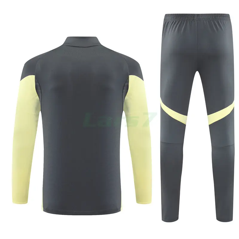 Sudadera De Entrenamiento Real Madrid 2025/2026 Kit Gris Oscuro/Amarillo