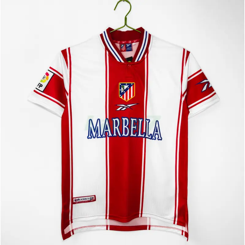 Camiseta Atletico de Madrid 1ª Equipación Retro 1999/00 Blanco/Rojo