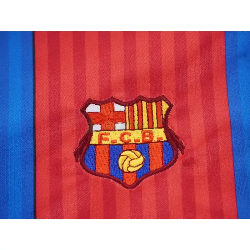 Camiseta Barcelona 1ª Equipación Retro 1989/92 Rojo/Azul Niño Kit