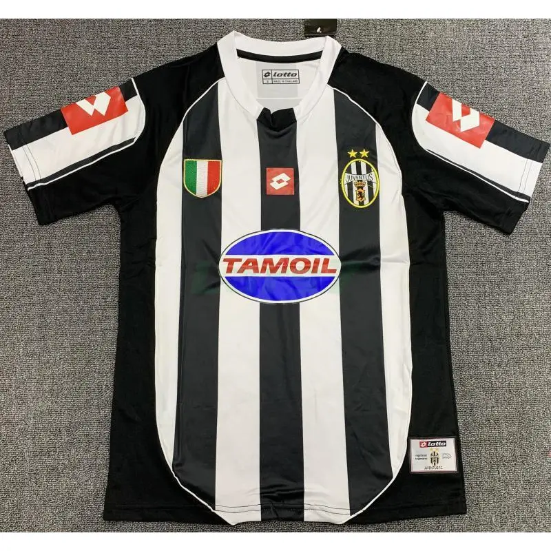 Camiseta Juventus 1ª Equipación Retro 2002/03 Blanco/Negro
