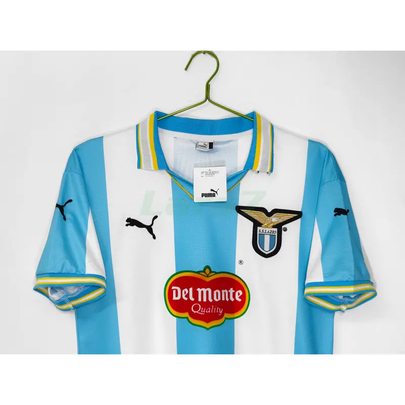 Camiseta Lazio 1ª Equipación Retro 1999/00 Blanco/Azul