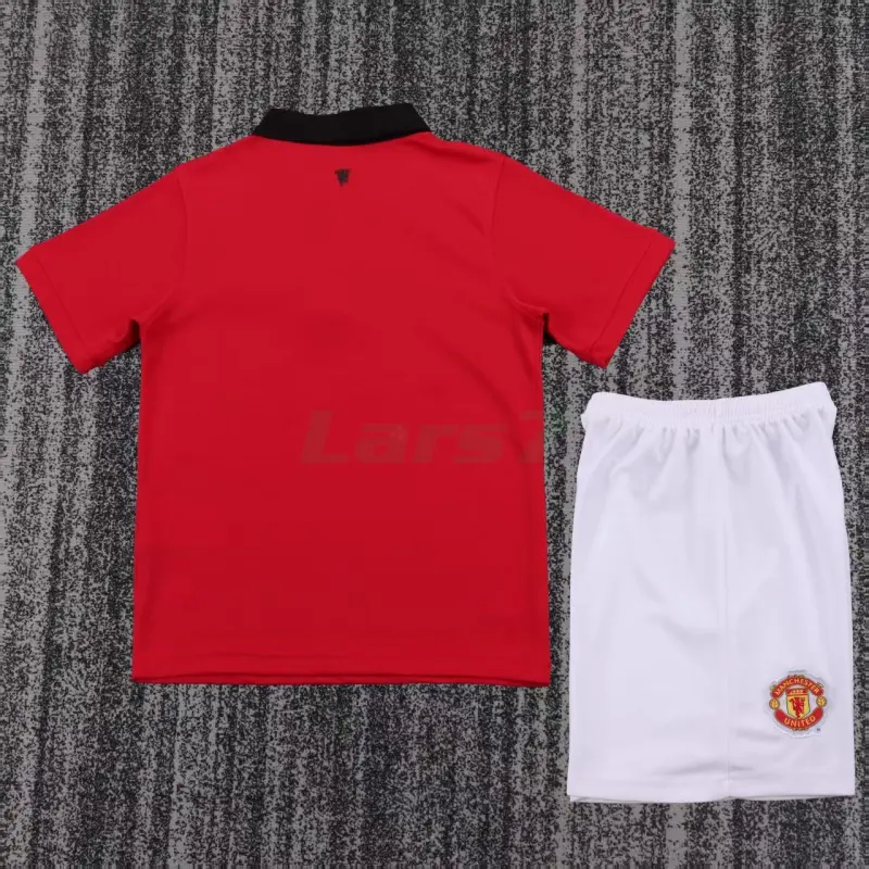 Camiseta Manchester United 1ª Equipación Retro 2013/14 Rojo Niño Kit