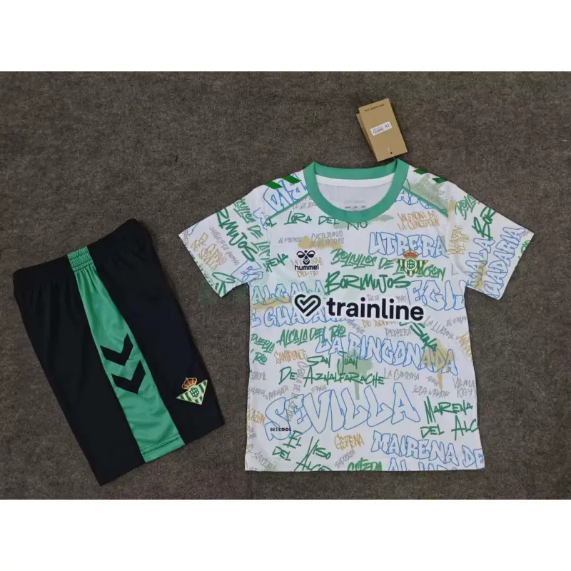Camiseta Real Betis 2025/26 Edición Especial Blanco Niño Kit