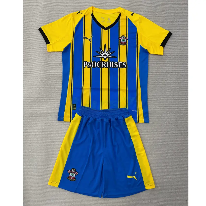 Camiseta Southampton 2ª Equipación 2025/2026 Amarillo/Azul Niño Kit
