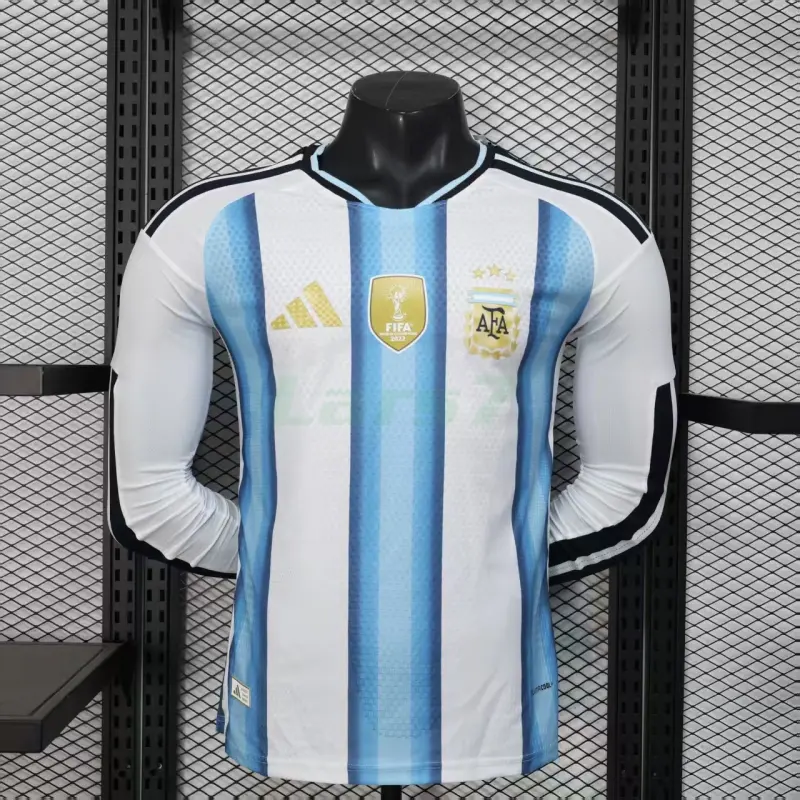 Camiseta Argentina 1ª Equipación 2026 ML Azul/Blanco (EDICIÓN JUGADOR)