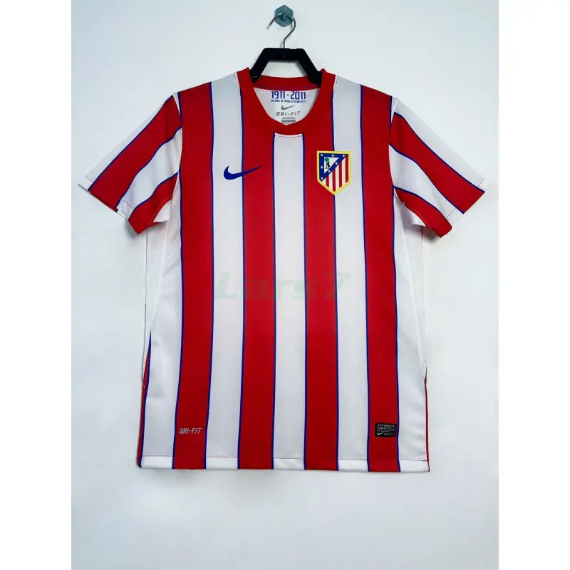 Camiseta Atlético de Madrid 1ª Equipación Retro 2011/12 Rojo/Blanco Edición de La Champions