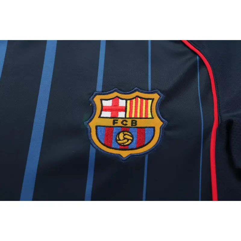 Camiseta Barcelona 2ª Equipación Retro 2004/05 Azul/Azul Marino Niño Kit