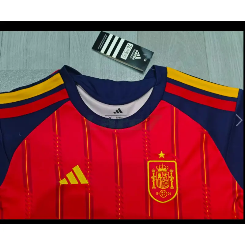 Camiseta España 1ª Equipación 2026 Rojo/Azul Niño Kit