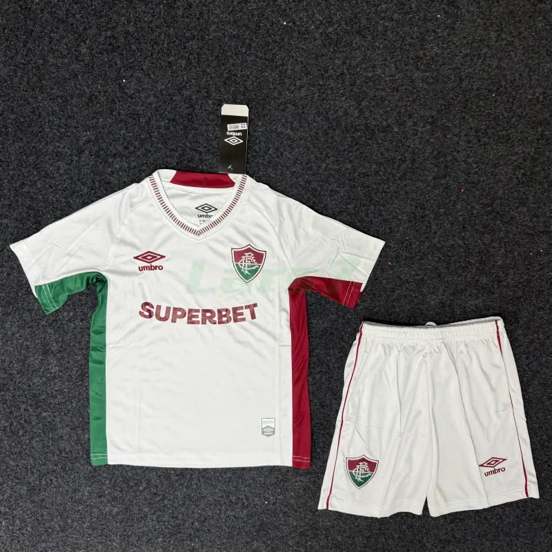 Camiseta Fluminense 2ª Equipación 2025/2026 Blanco Niño Kit