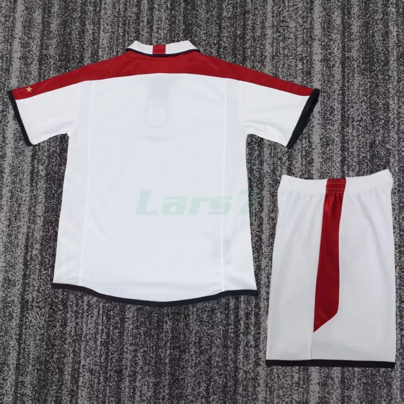 Camiseta Inglaterra 1ª Equipación Retro 2004 Blanco Niño Kit