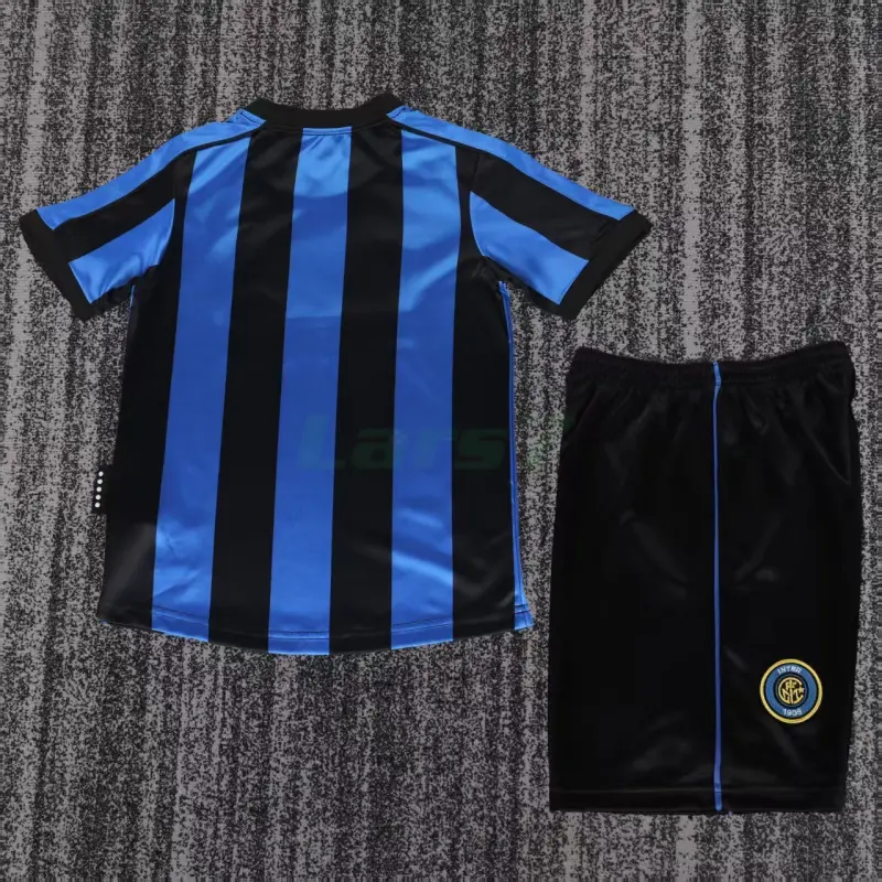 Camiseta Inter de Milan 1ª Equipación Retro 1999/00 Azul/Negro Niño Kit