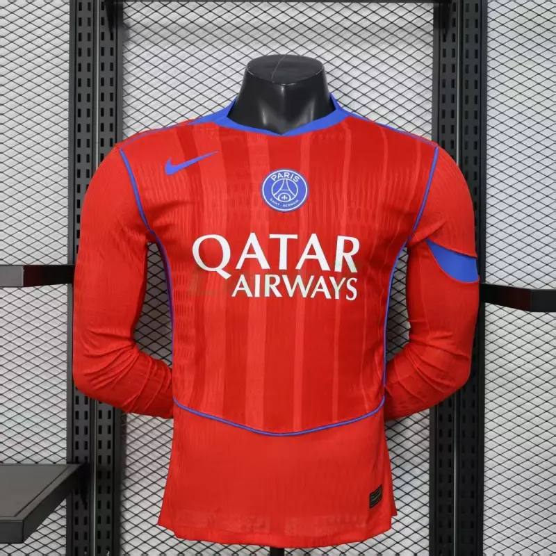 Camiseta PSG 3ª Equipación 2025/2026 ML Naranja (EDICIÓN JUGADOR)