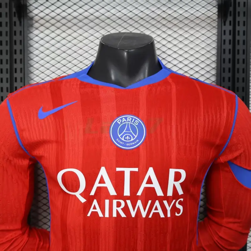Camiseta PSG 3ª Equipación 2025/2026 ML Naranja (EDICIÓN JUGADOR)
