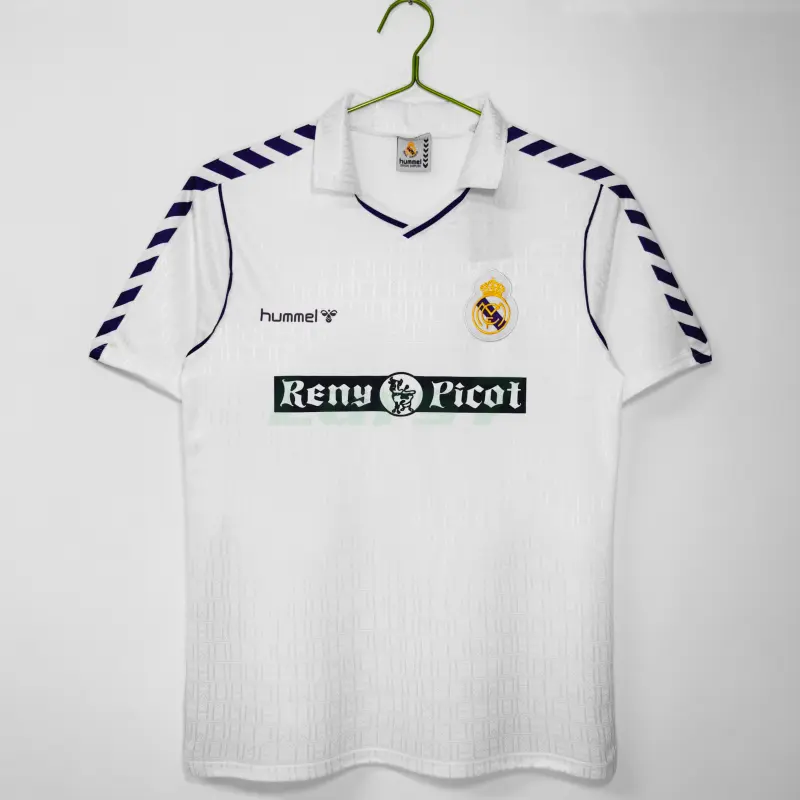 Camiseta Real Madrid 1ª Equipación Retro 1988/90 Blanco
