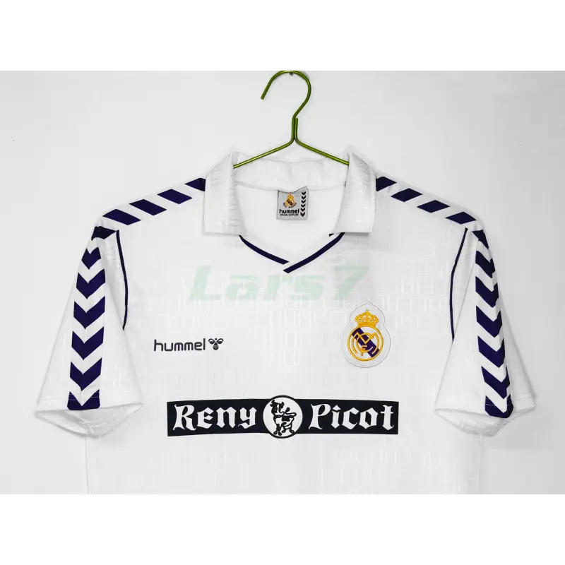 Camiseta Real Madrid 1ª Equipación Retro 1988/90 Blanco