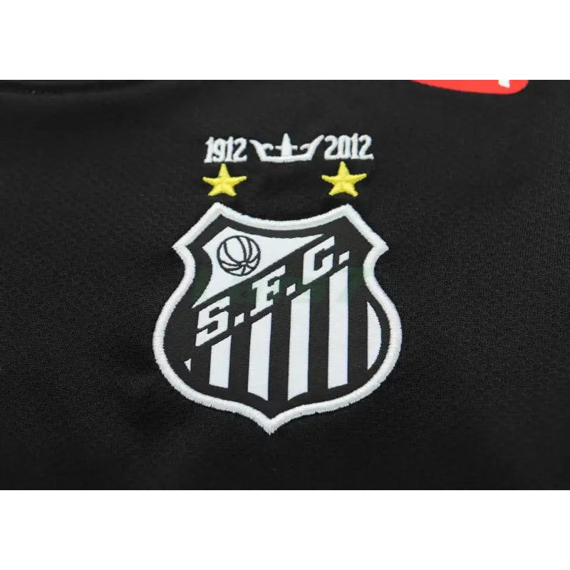 Camiseta Santos FC Retro 2013 ML Negro Niño Kit