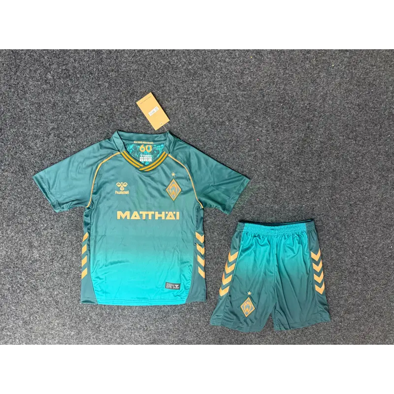 Camiseta Werder Bremen 3ª Equipación 2025/2026 Verde Niño Kit