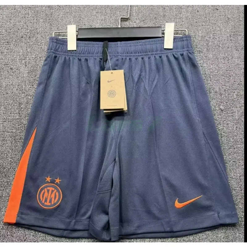 Pantalón Corto Inter de Milan 3ª Equipación 2025/2026 Gris/Naranja