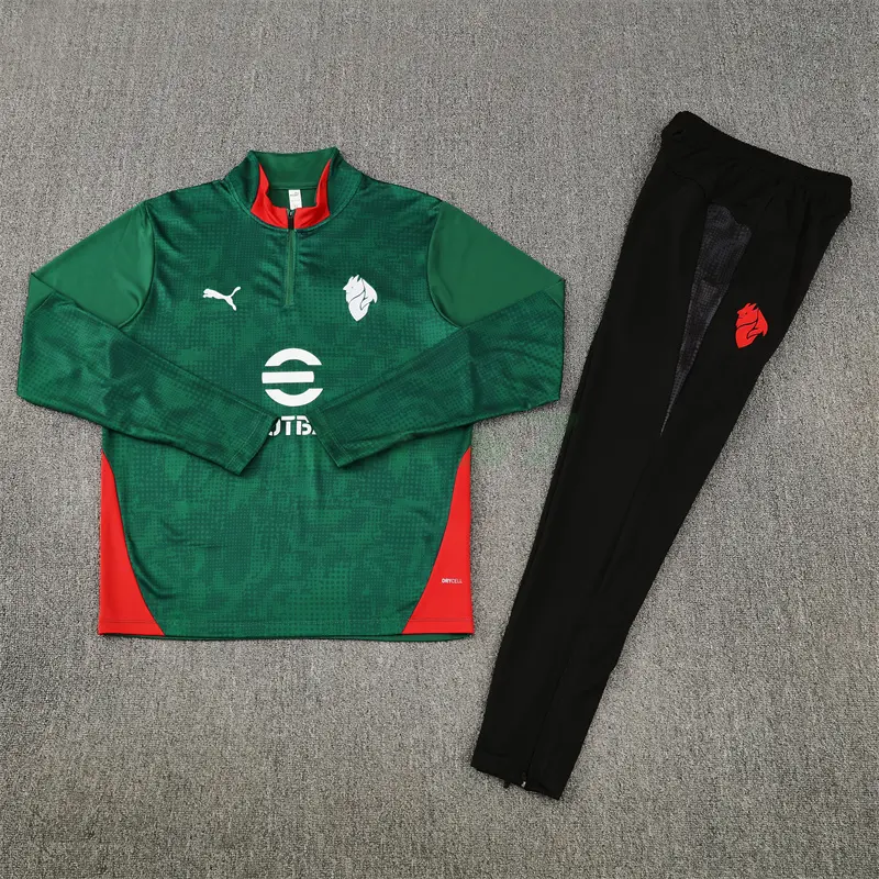 Sudadera De Entrenamiento AC Milan 2025/2026 Kit Verde con Estampado