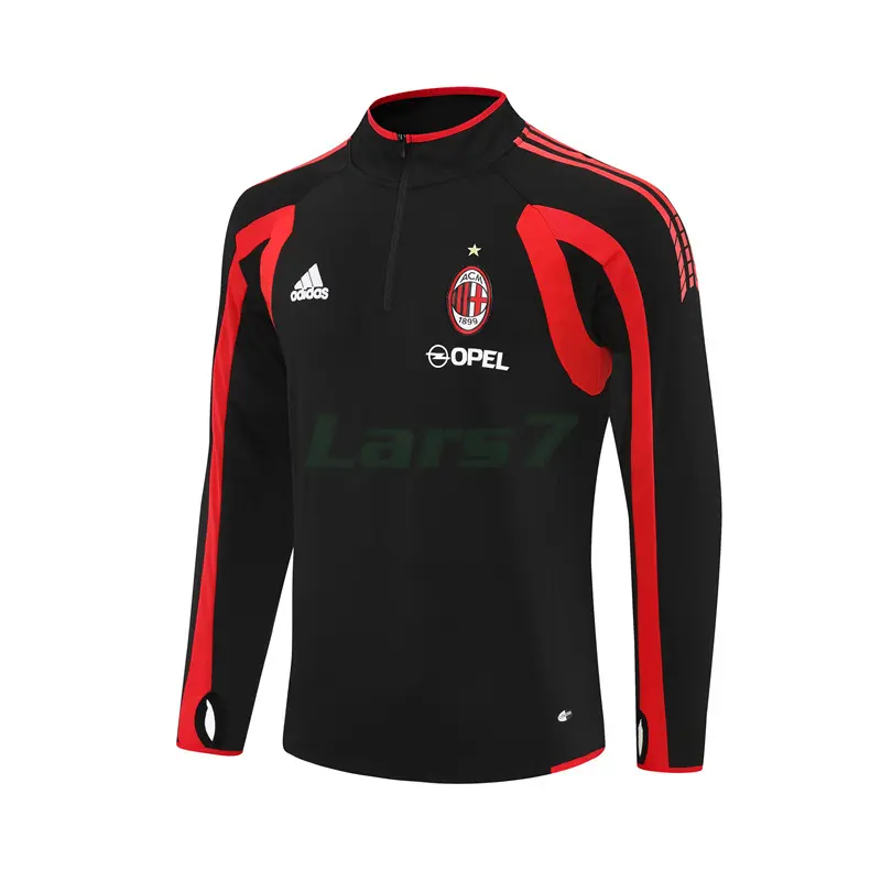 Sudadera De Entrenamiento AC Milan Retro 2005/2006 Negro/Rojo