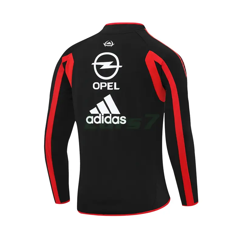 Sudadera De Entrenamiento AC Milan Retro 2005/2006 Negro/Rojo