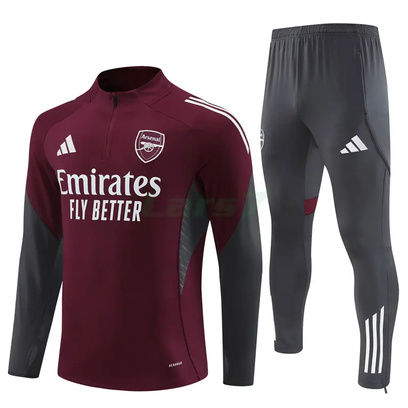 Sudadera De Entrenamiento Arsenal 2025/2026 Kit Rojo Oscuro