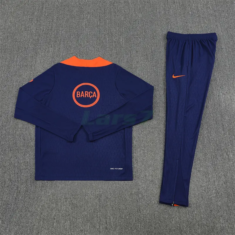 Sudadera De Entrenamiento Barcelona 2025/2026 Kit Azul/Naranja con Estampado
