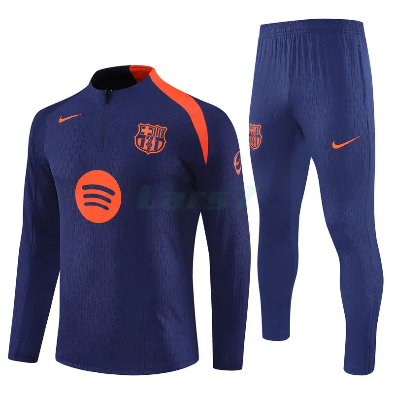 Sudadera De Entrenamiento Barcelona 2025/2026 Kit Azul/Naranja (EDICIÓN JUGADOR)